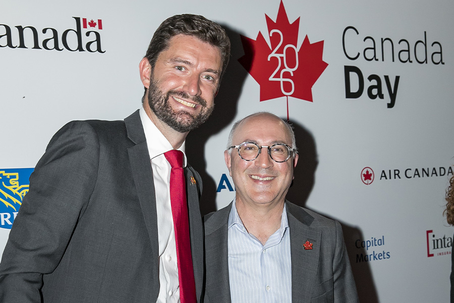 Socio de The Lemon Tree Education junto al Embajador de Canadá en España