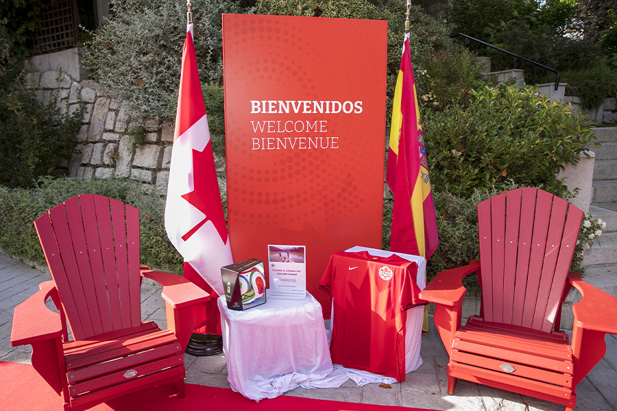 Setting de bienvenida al evento Canada Day 2026